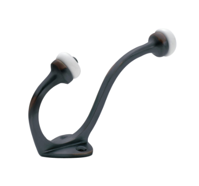 Porcelain Tip Hat & Coat Hooks