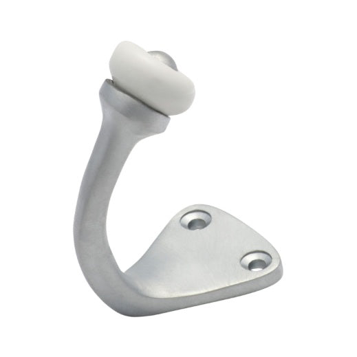 Porcelain Tip Robe Hooks - Satin Chrome