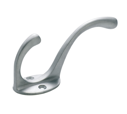 Victorian Hat & Coat Hooks - Satin Chrome