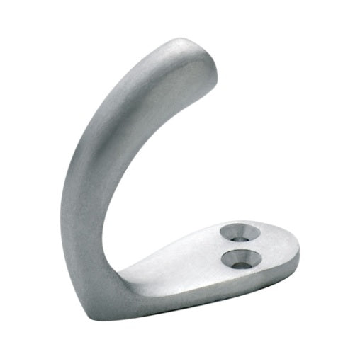 Single Robe Hooks - Satin Chrome