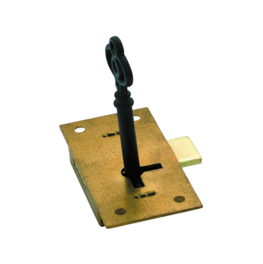 Cupboard Lock – H63xW32mm - Brass