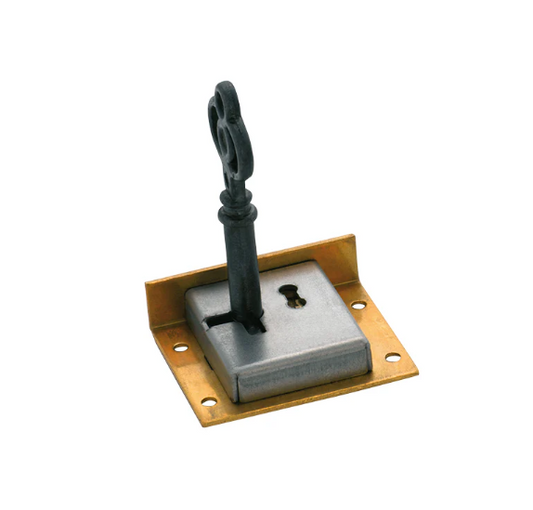 Drawer/Till Lock – H32xW38mm - Brass