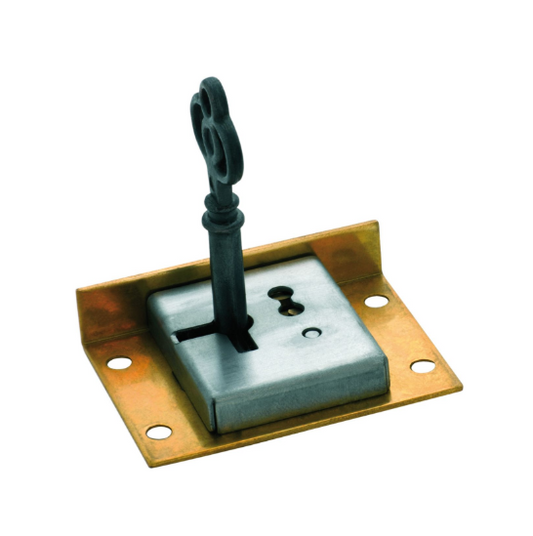 Drawer/Till Lock – H38xW51mm - Brass