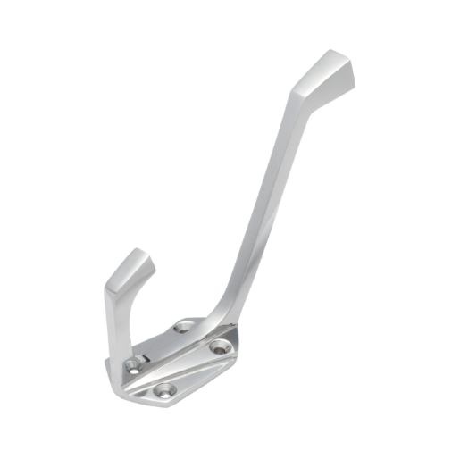 Deco Hat & Coat Hooks - Chrome Plated
