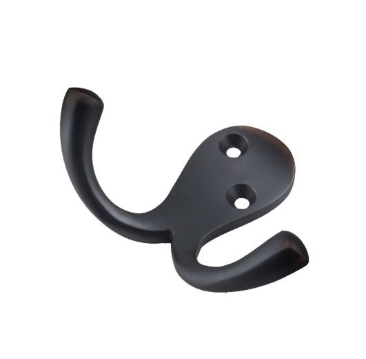 Double Robe Hooks - Antique Copper