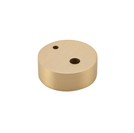 Oval Door Stop Spacer - H15mm - Satin Brass