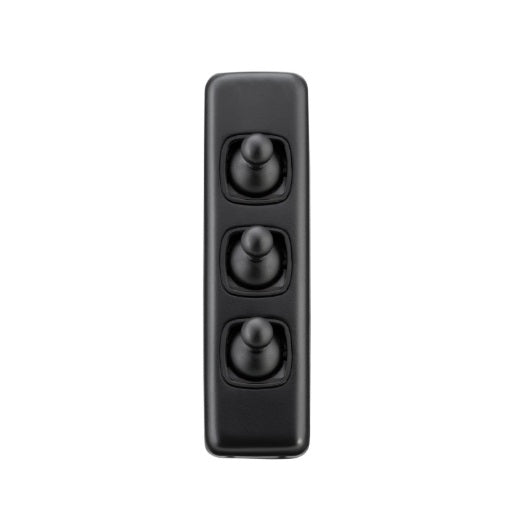 3 Gang Flat Plate Toggle Switches – W30mm