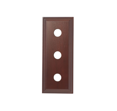 Triple Switch & Socket Wood Blocks – Classic Profile - Cedar