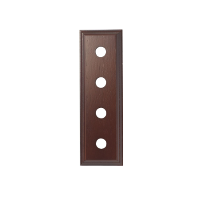 Quad Switch & Socket Wood Blocks – Classic Profile - Cedar