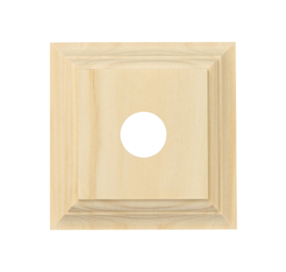 Single Switch & Socket Wood Blocks – Classic Profile - Pine