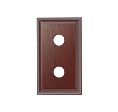 Double Switch & Socket Wood Blocks – Traditional Profile - Cedar