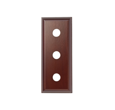 Triple Switch & Socket Wood Blocks – Traditional Profile - Cedar
