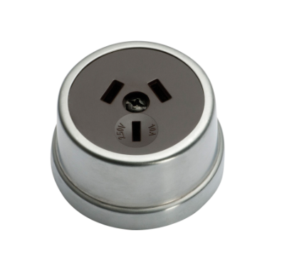 Traditional Sockets (Black) - Satin Chrome