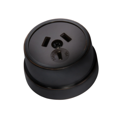 Traditional Sockets (Black) - Antique Copper