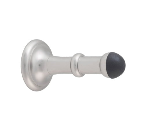 Small Concealed Fix Door Stop - 80mm - Satin Nickel