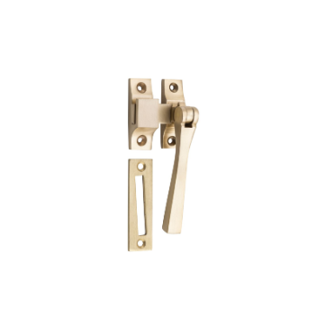 Square Casement Fastener - Satin Brass