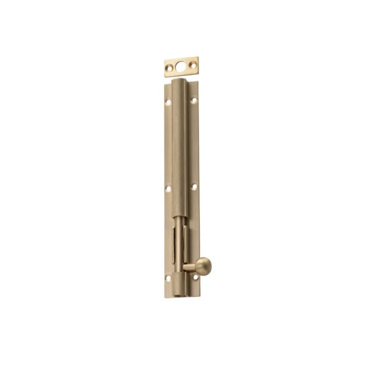 Barrel Bolt – Long Throw L150mm - Satin Brass
