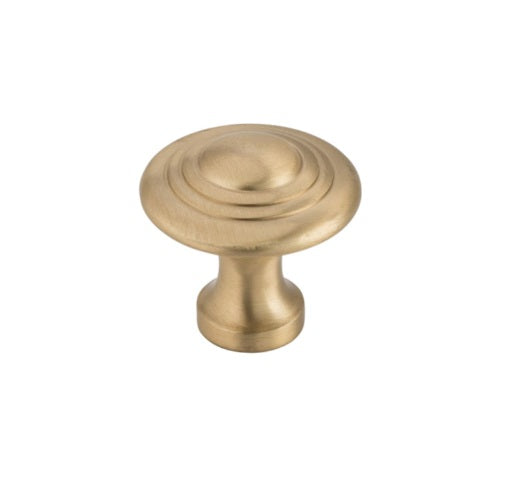 Domed Cupboard Knob - D32xP29mm - Satin Brass