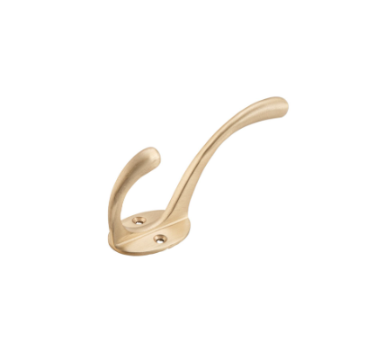 Victorian Hat & Coat Hooks - Satin Brass