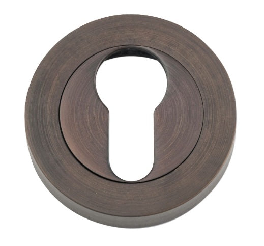 Euro Escutcheons - Round - Antique Brass