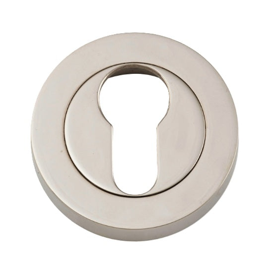 Euro Escutcheons - Round - Polished Nickel
