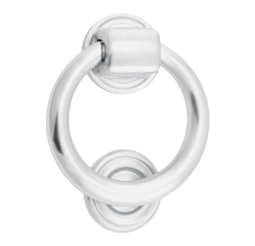 Ring Door Knocker - Brushed Chrome