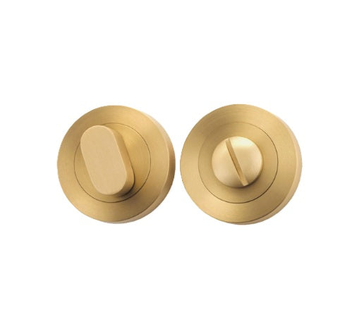 Privacy Turn - Round - Brushed Brass