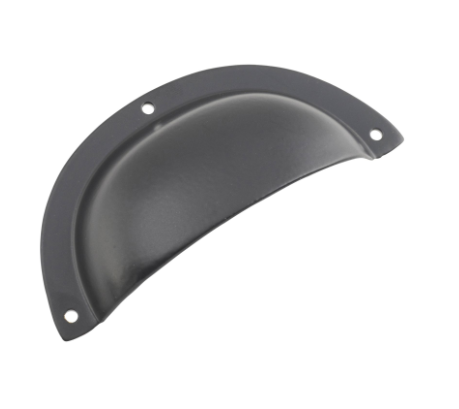 Classic Drawer Pull – Sheet Brass - 97x40mm - Matt Black