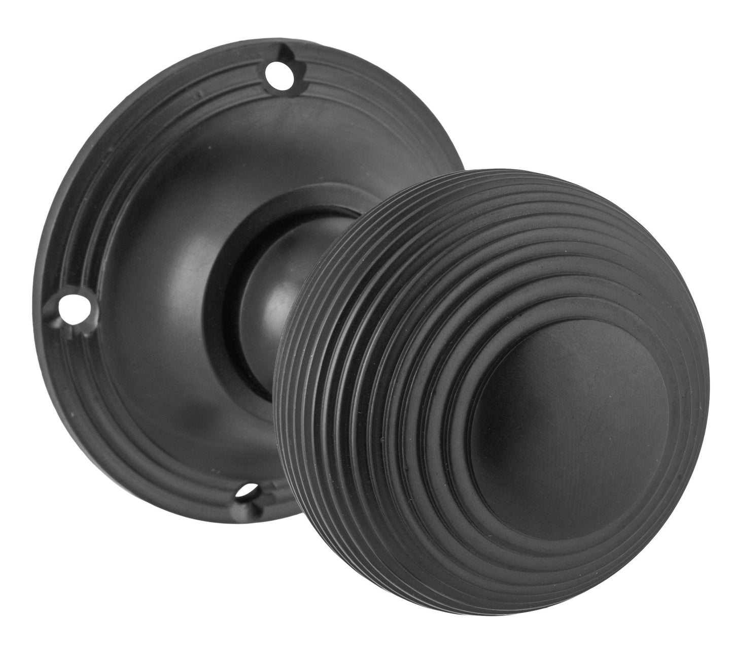 Reed Mortice Knob - Rose Round Backplate