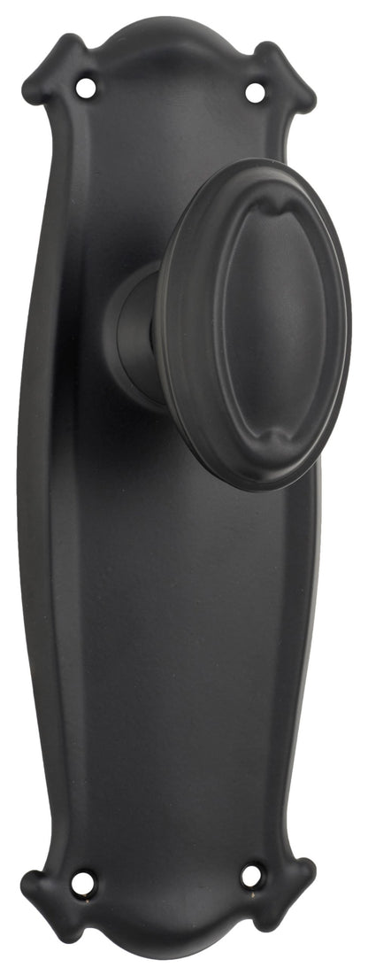 Bungalow Door Knob - Long Backplate