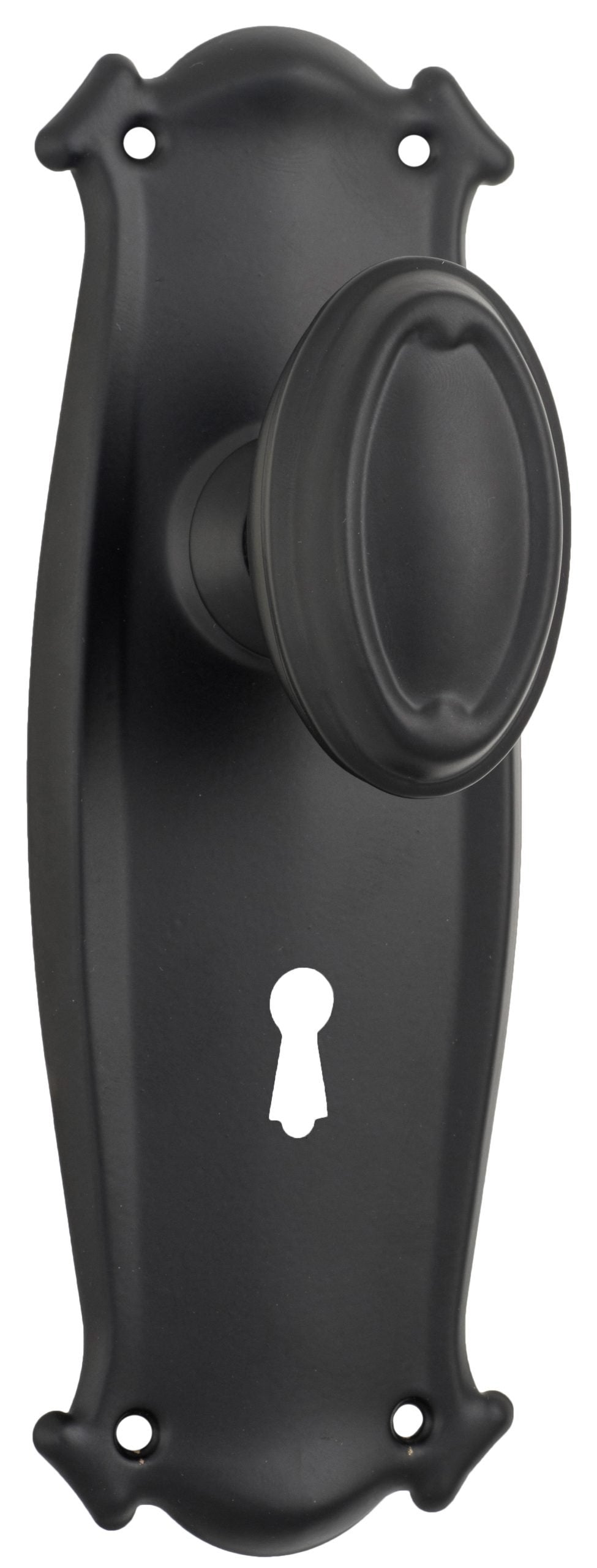 Bungalow Door Knob - Long Backplate