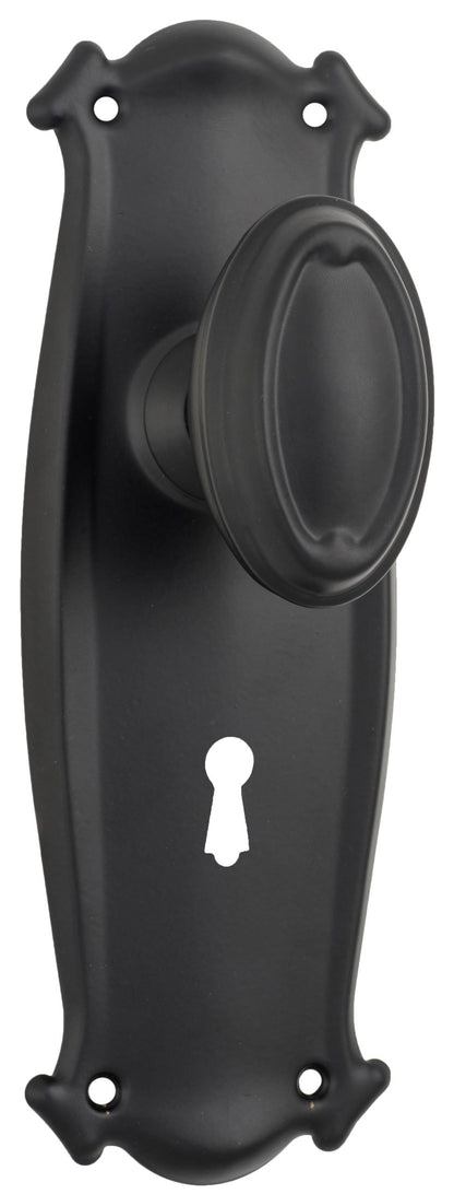 Bungalow Door Knob - Long Backplate