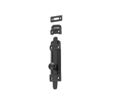 Tower Bolt - L118mm - Matt Black