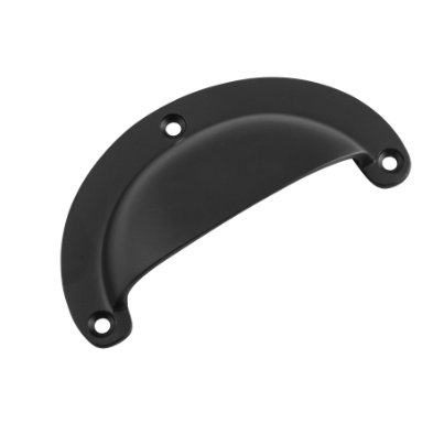 Classic Drawer Pull - Large - Matt Black