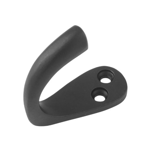 Single Robe Hooks - Matt Black