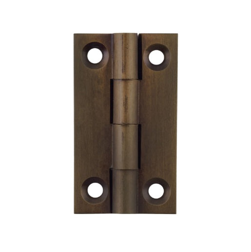 Fixed Pin Cabinet Hinge – H38xW22mm - Antique Brass