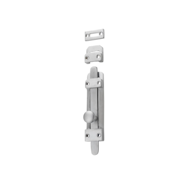 Tower Bolt - L118mm - Satin Chrome