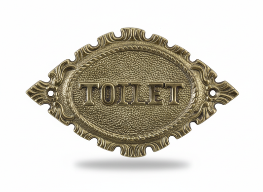 Brass Signs - Toilet