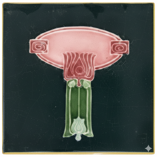 Burgundy Flowers, Black Background