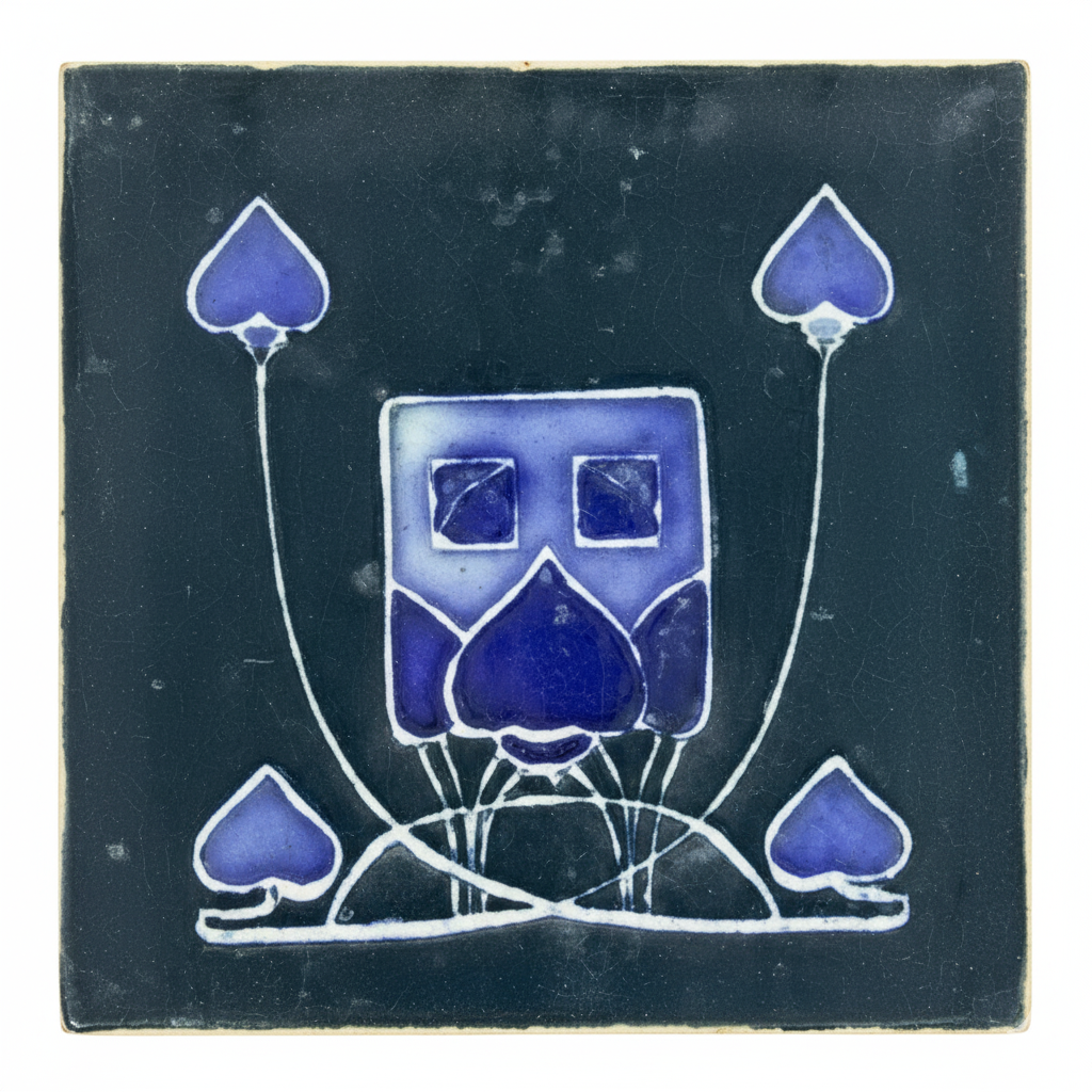 Blue Design on Back Background