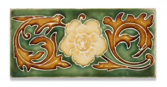 Yellow Flower on Green Background