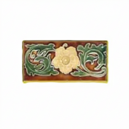 Yellow Flower on Brown Background