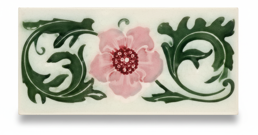 Pink Flowers, Grey Background