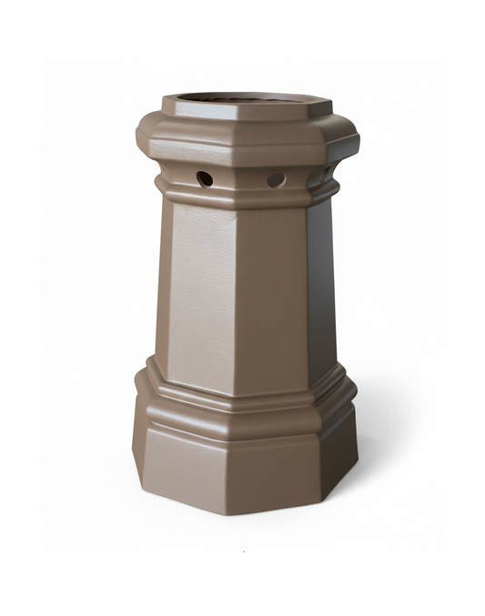 Octagonal Glazed Victorian Style Chimney Pot