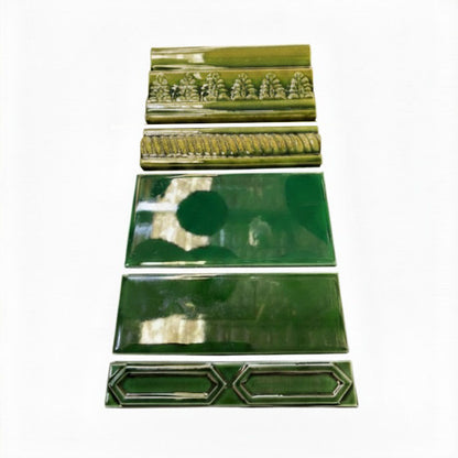 H & E Victorian Green glazed fireplace tile in Sydney