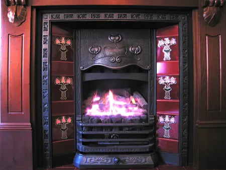 Wonderfire Gas Log Fire With Fan Forced Box In Tiled Fascia