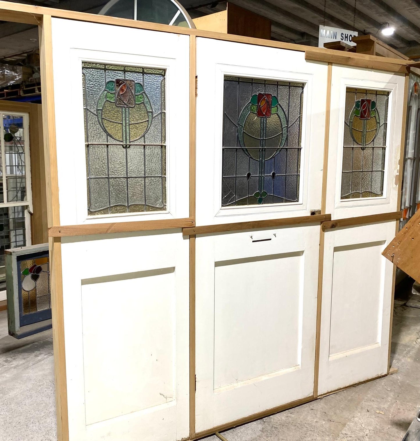 Leadlight Front Door with Sidelites