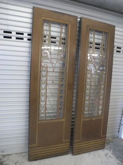 Art Deco Copper light Doors