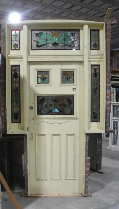 Spectacular Original Federation Leadlight Entranceway Door