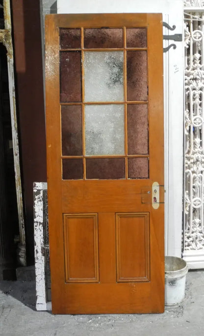 Gallery Door with Flannel Flower Glass Door